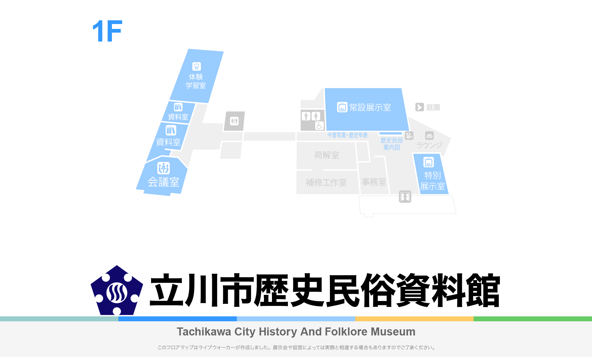立川市歴史民俗資料館のフロアマップ・ミュージアム