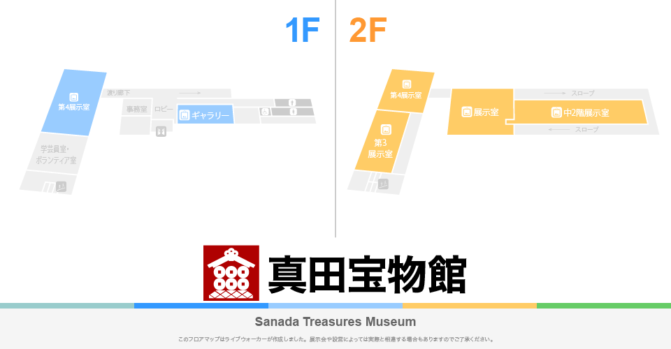 真田宝物館のフロアマップ・ミュージアム