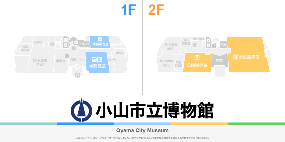 小山市立博物館のフロアマップ・ミュージアム