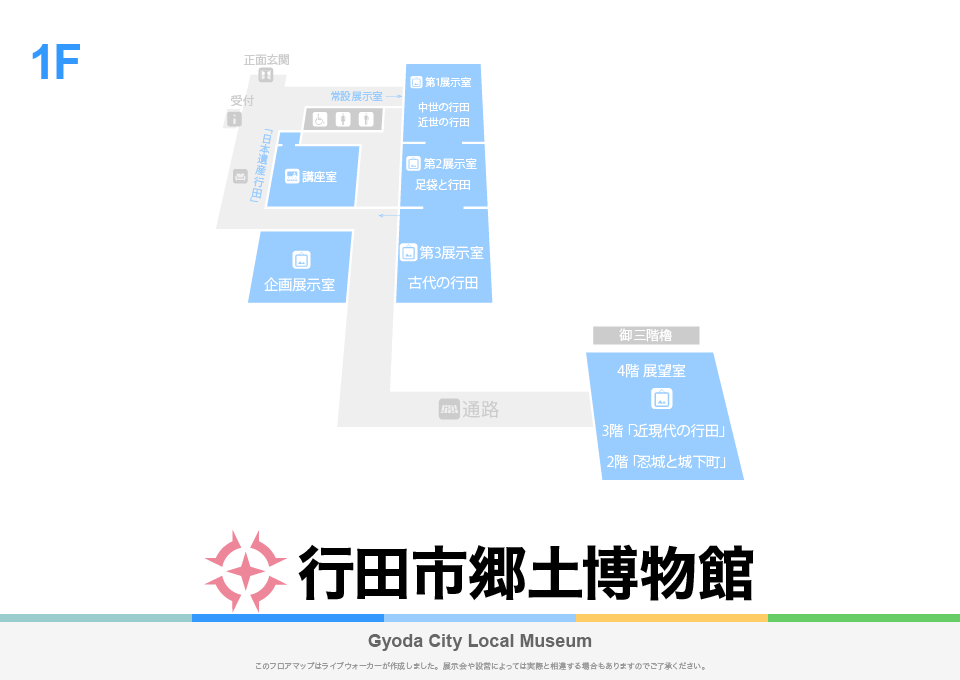 行田市郷土博物館のフロアマップ・ミュージアム