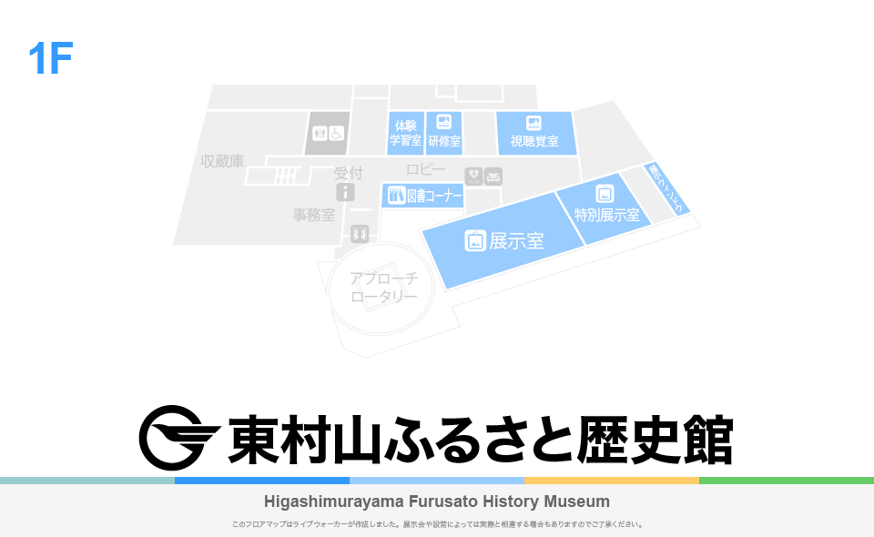 東村山ふるさと歴史館のフロアマップ・ミュージアム