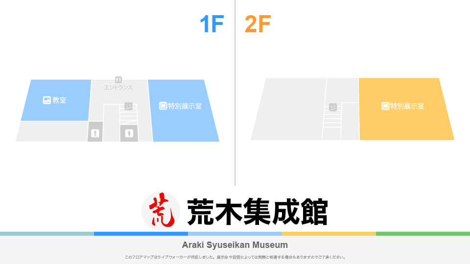 荒木集成館のフロアマップ・ミュージアム
