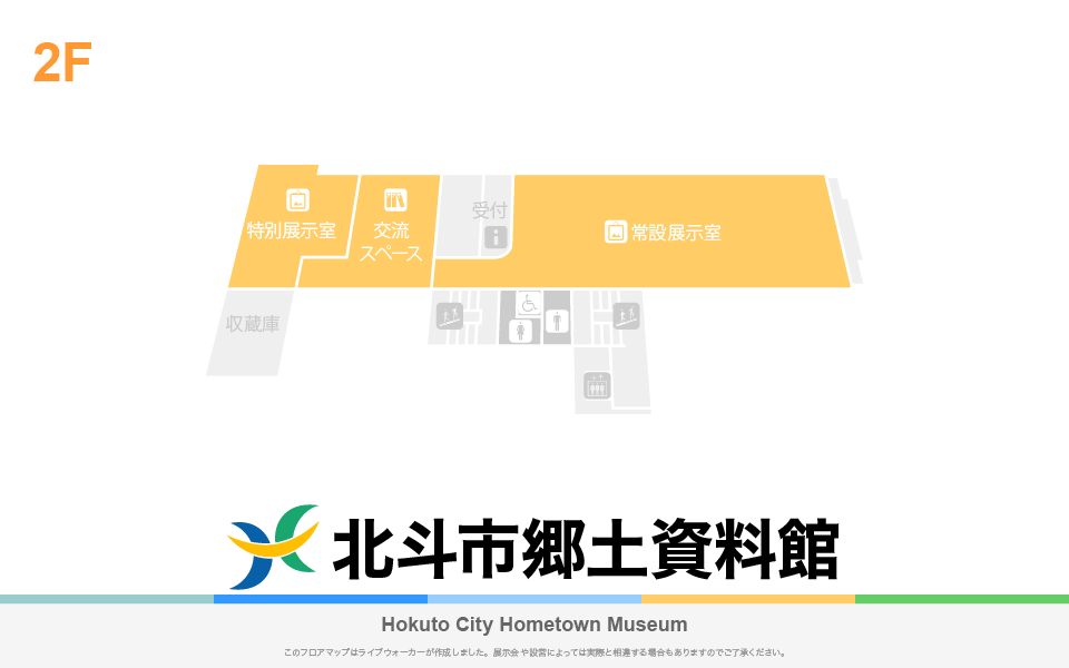 北斗市郷土資料館のフロアマップ・ミュージアム