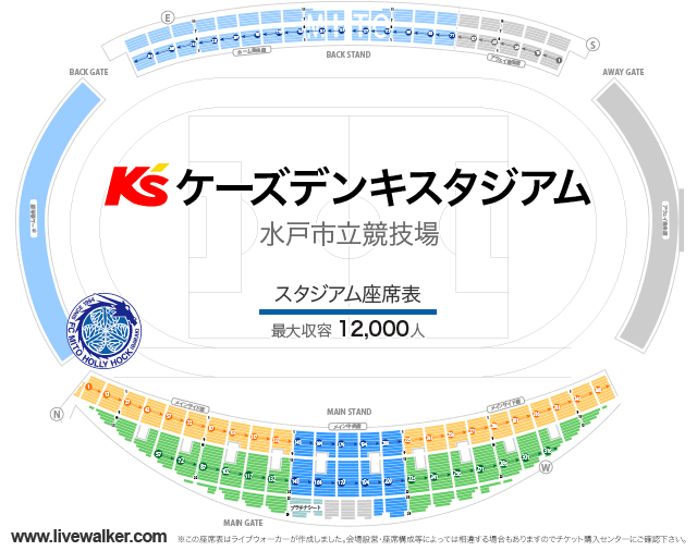 ケーズデンキスタジアム水戸 茨城県水戸市 Livewalker Com