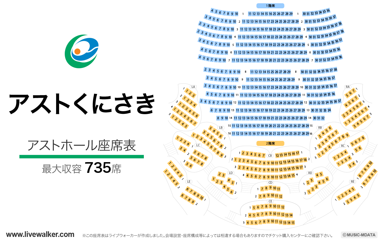 アストくにさきの座席表