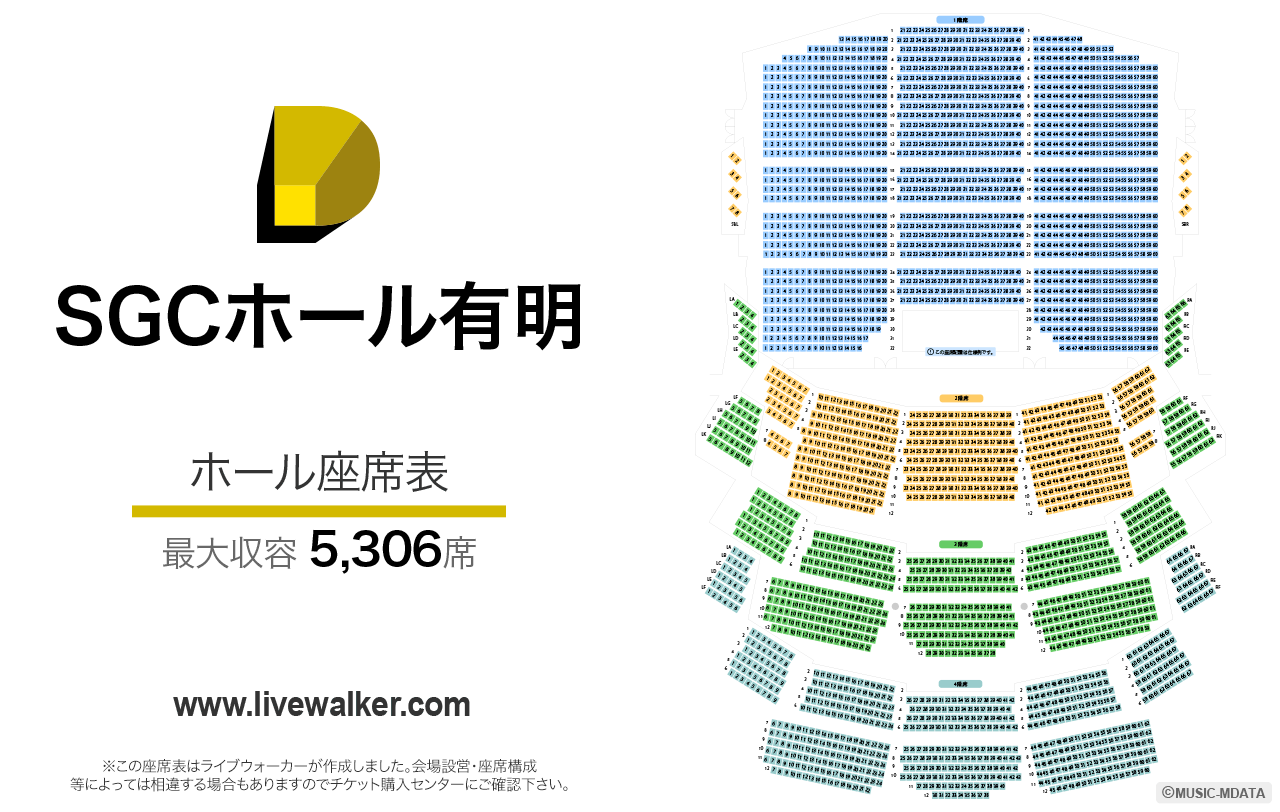 SGCホール有明の座席表
